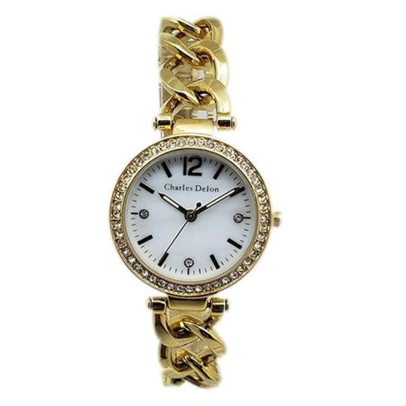 Charles Delon Dress/Formal Style Gold Watch - Picture 1 of 3